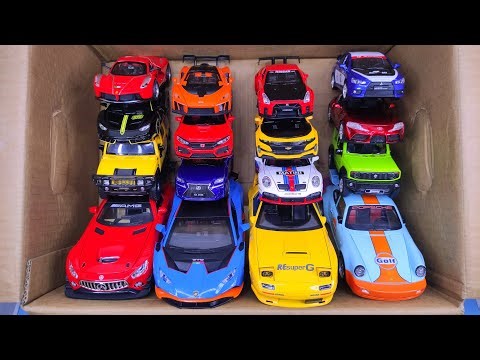 Box Full of Cars Mclaren, BMW, Ferrari, Mini Cooper, Toyota, Honda, Lamborghini, Daihatsu, Wuling