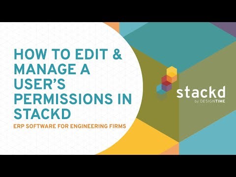 How to Edit & Manage a User's Permissions in Stackd by DesignTIME