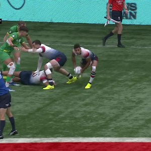 Homer scores the winner as the buzzer goes 🤯 Great Britain break Irish hearts in #HSBCSVNSVAN #HSBCSVNS | World Rugby Sevens