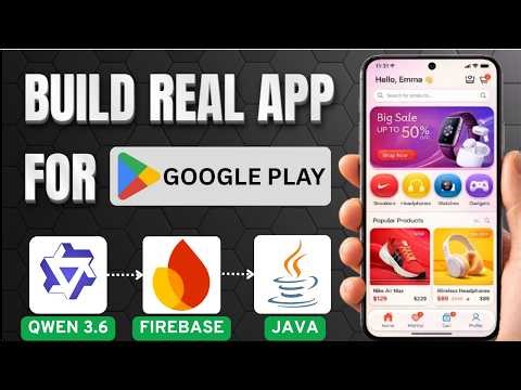 Qwen 3.6: Stop Using Android Studio! Build a Real Java App + Admin Panel (Export AAB and APK)