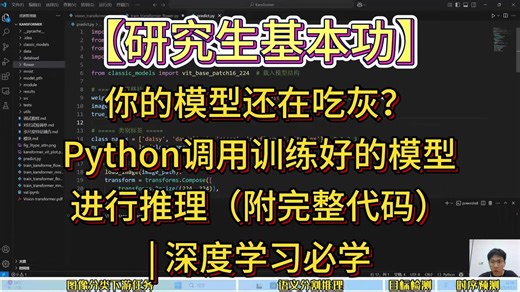 你的模型还在吃灰？Python调用训练好的模型进行推理（附完整代码）| 深度学习必学