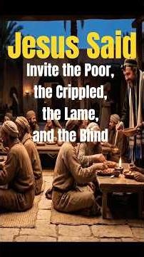 Why Jesus Said Invite the Poor, the Crippled, the Lame, and the Blind | Luke 14:12-14 #Jesus #shorts