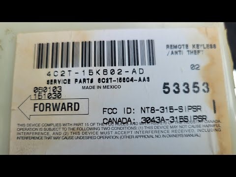 2006 Ford E350 RKE (Remote Keyless Entry) Module Location and Removal