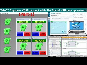 WinCC Explorer V8.0 create popup and control simulation without real PLCs part1