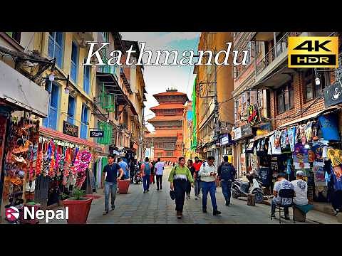 Kathmandu Walking Tour | Evening walk in the center of Kathmandu | Nepal🇳🇵 June 2024 [4K HDR]