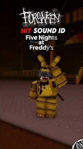 Hitsound ID All fnaf jumpscare II Forsaken #forsaken #roblox #hitsound #fivenightsatfreddys #fnaf
