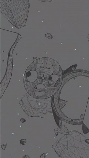 Bulova Lunar Pilot Meteorite | Archive Series | 3D Wireframe | 96A312