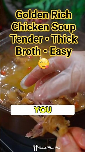 Golden Chicken Soup Recipe | Rich Homemade Soup Without Blanching