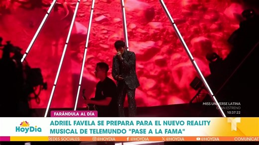 🎤🌟 Adriel Favela se prepara para el nuevo reality musical de Telemundo, "Pase a la Fama". El talentoso artista está listo para mostrar su habilidad y conquistar a la audiencia. ¡No te lo pierdas! #AdrielFavela #PaseALaFama #HoyDía | Telemundo
