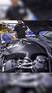 Want to make your S85 V10 sound like a racecar? Step one; our Eventuri intake and plenum combo! @therealtavarish even stuck his on a convertible for the full effect and it’s safe to say he’s a fan! #bmwm5 #v10m5 #s85 #eventuri #carbonfibre | Eventuri