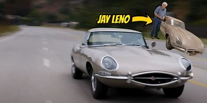 Jay Leno's Rescued and Restored 1963 Jaguar XKE Is One Epic Barn Find