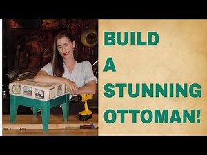 Creative woodworking: Build your own ottoman with no plans!