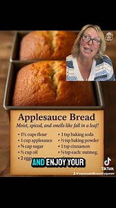🍞 **Vanessa Bradford’s Applesauce Bread Recipe!** 🍎 Warm, cozy, and full of fall flavor—this applesauce bread is the perfect quick bake for busy days or weekend mornings. Moist, lightly spiced, and so easy to make… your kitchen will smell *amazing!* Stay tuned for the full recipe—straight from my kitchen to yours! 💛 #VanessaBakes #ApplesauceBread #HomemadeGoodness #HillCountryKitchen #ComfortFood | Vanessa / The Hill Country Queen/ New Braunfels & Bulverde