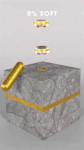 EPIC 0% vs 100% Satisfying Long Cylinder 3D Soft Body Simulation