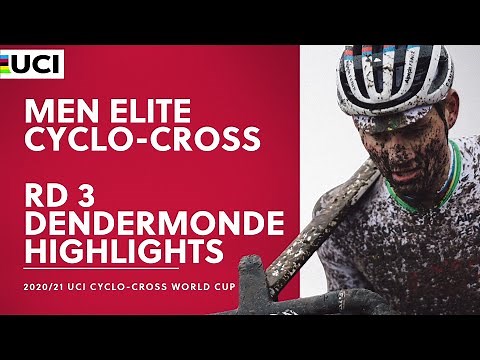 Round 3 - Men Elite Highlights | 2020/21 UCI Cyclo-cross World Cup - Dendermonde