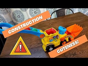 Construction Cuteness! | V Tech Pop a Balls Push and Pop Bulldozer