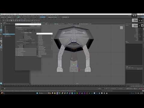 Maya 2026 Modeling and Rigging a creature with joints and IK