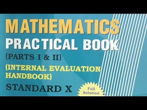#mathematics practical book ( part 1 & 2)(internal evolution handbook)#answer #class10