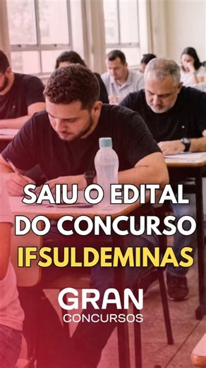 🚨Edital IFSULDEMINAS saiu! Iniciais até R$ 13,7 mil! #concursospúblicos