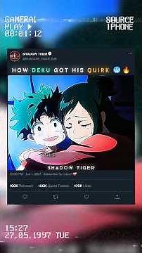 How Deku Become The Ninth User Of One For All 🥶✨🔥...
