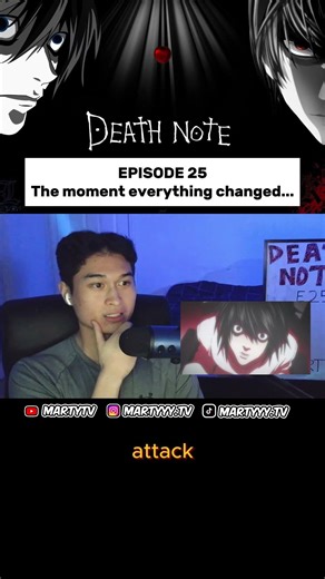 L CHANGED DEATH NOTE FOREVER - DEATH NOTE EPISODE 25 REACTION #deathnote #anime #lightyagami #kira