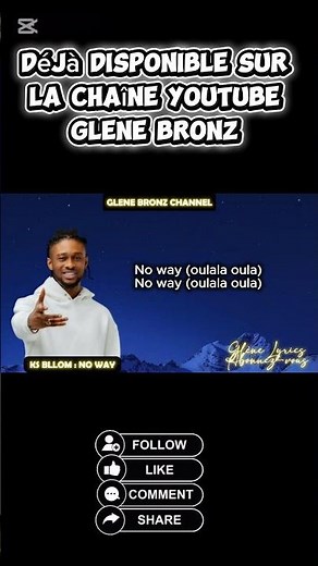 Ks bloom No way Lyrics by GLENE BRONZ #1000subscriber #gospel
