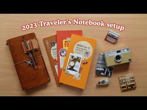 2023 Traveler's Notebook Setup 📔 Monthly & Weekly Vertical | Abbey Sy