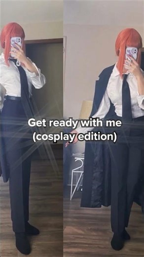 Get ready with me (Cosplay Edition) 💖💖 #csm #anime #cosplayer #cosplaygirl #makima #chainsawman