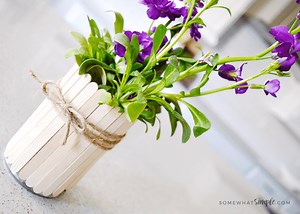 Popsicle Stick Flower Pots Tutorial