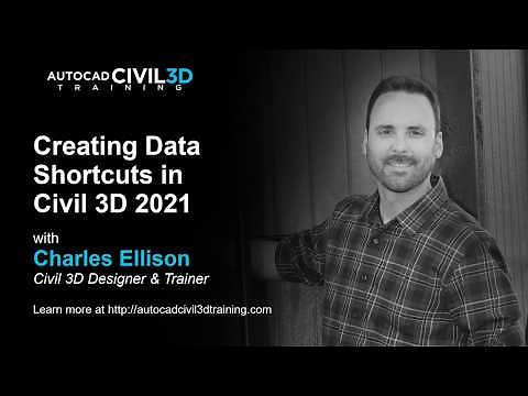 Creating Data Shortcuts in Civil 3D 2018, 2019, 2020, 2021