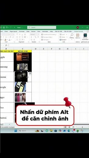 Cách chèn ảnh lên excel nhanh chuẩn tự động co dãn khi thay đổi độ rộng cột #cachchenanhlenexcel