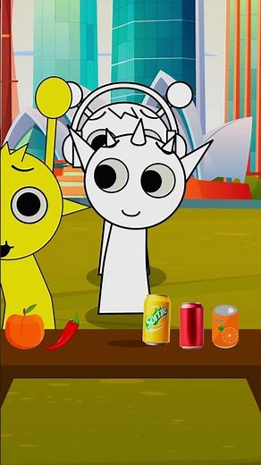 SPRUNKI COLOUR FOOD CHALLENGE!