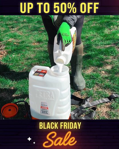 1.5K views |  Black Friday Sale: Up to 50% OFF for a limited time! No more pumping, no more arm strain. The HD3000 battery-powered sprayer is lightweight, powerful, and built to move with you—perfect for gardens, yards, and walkways. | Petra Tools | Facebook