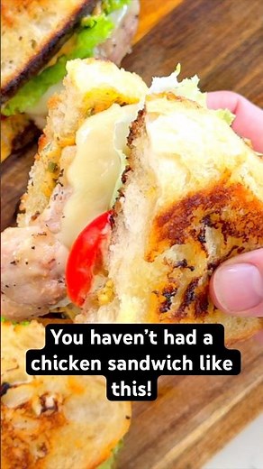 The Ultimate Chicken Sandwich | Juicy Chicken & Herb Mayo on Sourdough #recipe #chickensandwich