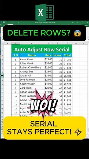 Fix Your Excel Serial Numbers Instantly #excel #exceltips #shorts