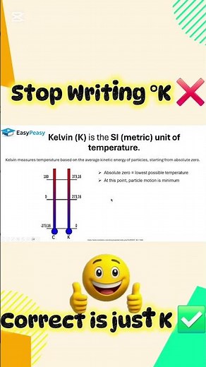 Stop Writing °K ❌ | Kelvin Explained
