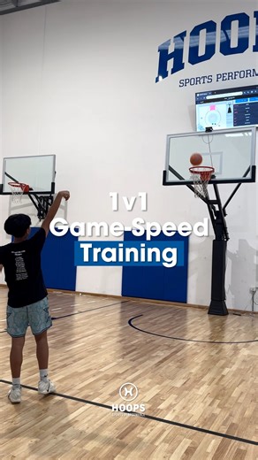 1v1 closeout into defensive footwork, quick change of direction, and a game-speed shot. We train athletes to react, move with purpose, and score under pressure—just like the game demands.  DM us to train with Hoops Sports Performance. | Hoops Sports Performance | Facebook