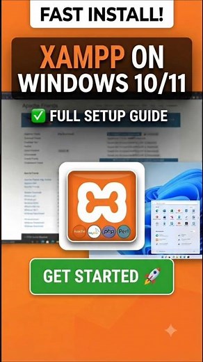 XAMPP: How to install XAMPP on windows 11 #shorts #xamppserver #xampp #php #mariadb