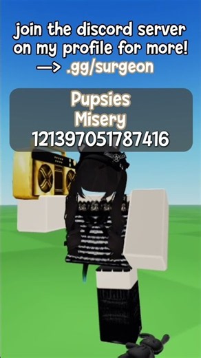 🤎| 『 Pupsies 』 “Misery” Music Id | Roblox Music Code #roblox #robloxbypassedaudios #misery #fyp