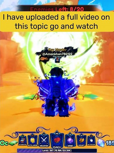 Best Method for easily get M rank Summer Monarch in Arise Crossover #roblox #arisecrossover