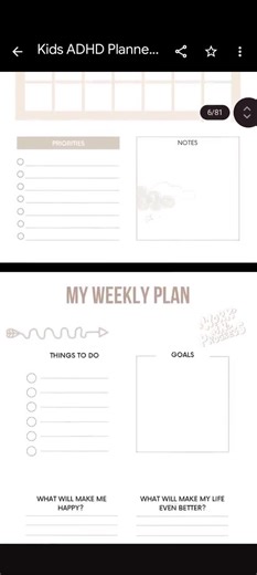 ADHD Planner for Kids (printable) PLR & MRR Rights. - Etsy