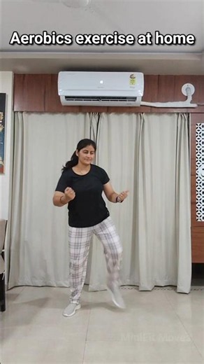 Aerobics Exercise at Home | Easy Fat Burning Workout 🔥