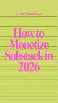 How to Monetize Substack in 2026 (Without a Big Audience)