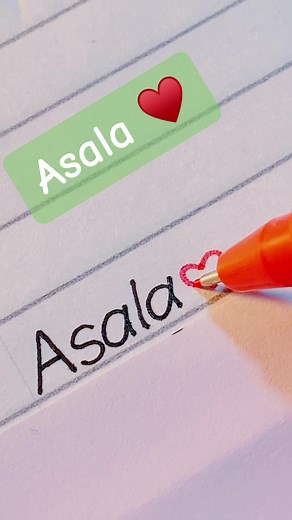 Calligraphy Aesthetics: Asala's Beautiful Handwriting Captivates Viewers