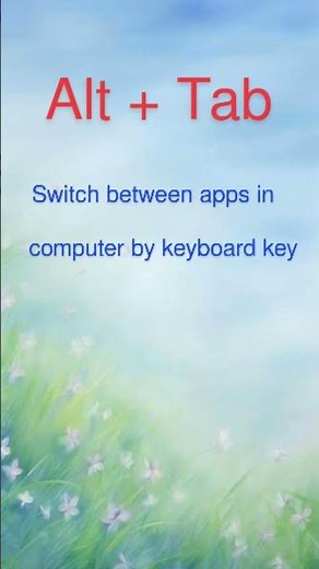 How to Switch Between Applications in Computer by Keyboard buttons. #Shorts #youtube shorts