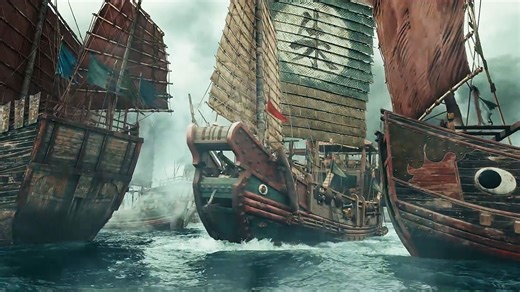 古海战震撼场面曝光！2026战争大片《澎湖海战》新预告，统一台湾势不可挡！