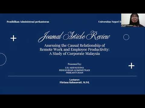 Journal Article Analysis Presentation