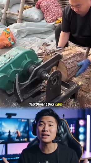 Watch This Powerful Wood-Cutting Machine in Action – You Won’t Believe the Speed!