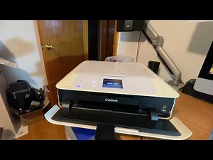 Canon - PIXMA MG7520 Wireless Inkjet Photo All-in-One Printer White W/ Ink Video