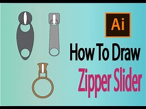 How to draw Zipper slider/zip pull In Adobe Illustrator